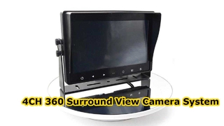 Sistema de câmera com visão surround de 4 canais e 360 ​​graus