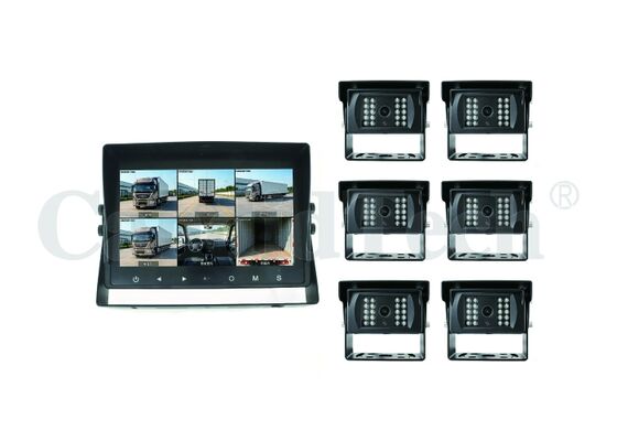 Bom preço Sistema de monitoramento de veículos de IA de 6 canais com HD IPS LCD de 10,1 polegadas e gravação de cartão SD de 512 GB para segurança da frota on-line